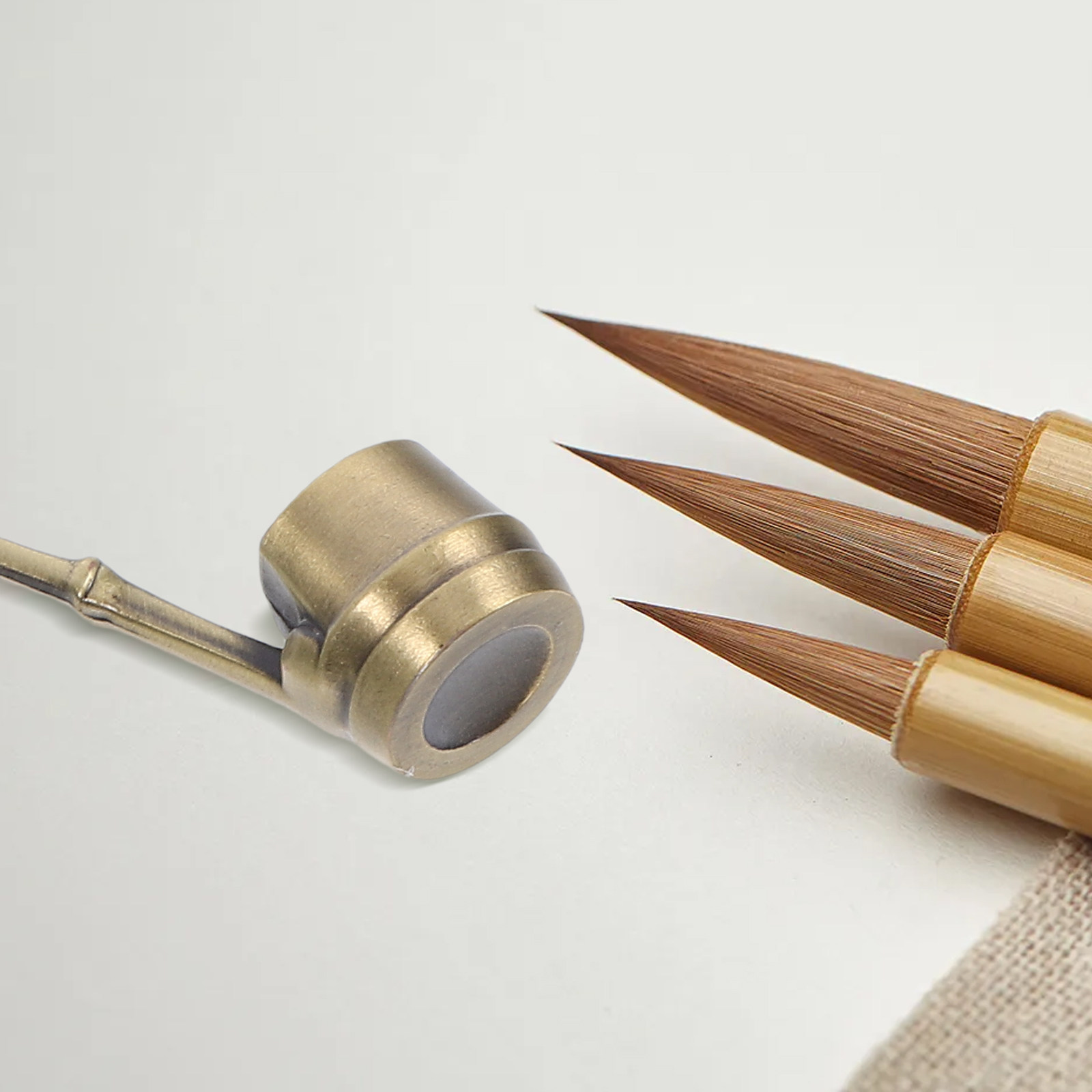 Writing Tools - Su kepçesi kaligrafi için bakır alaşımlı