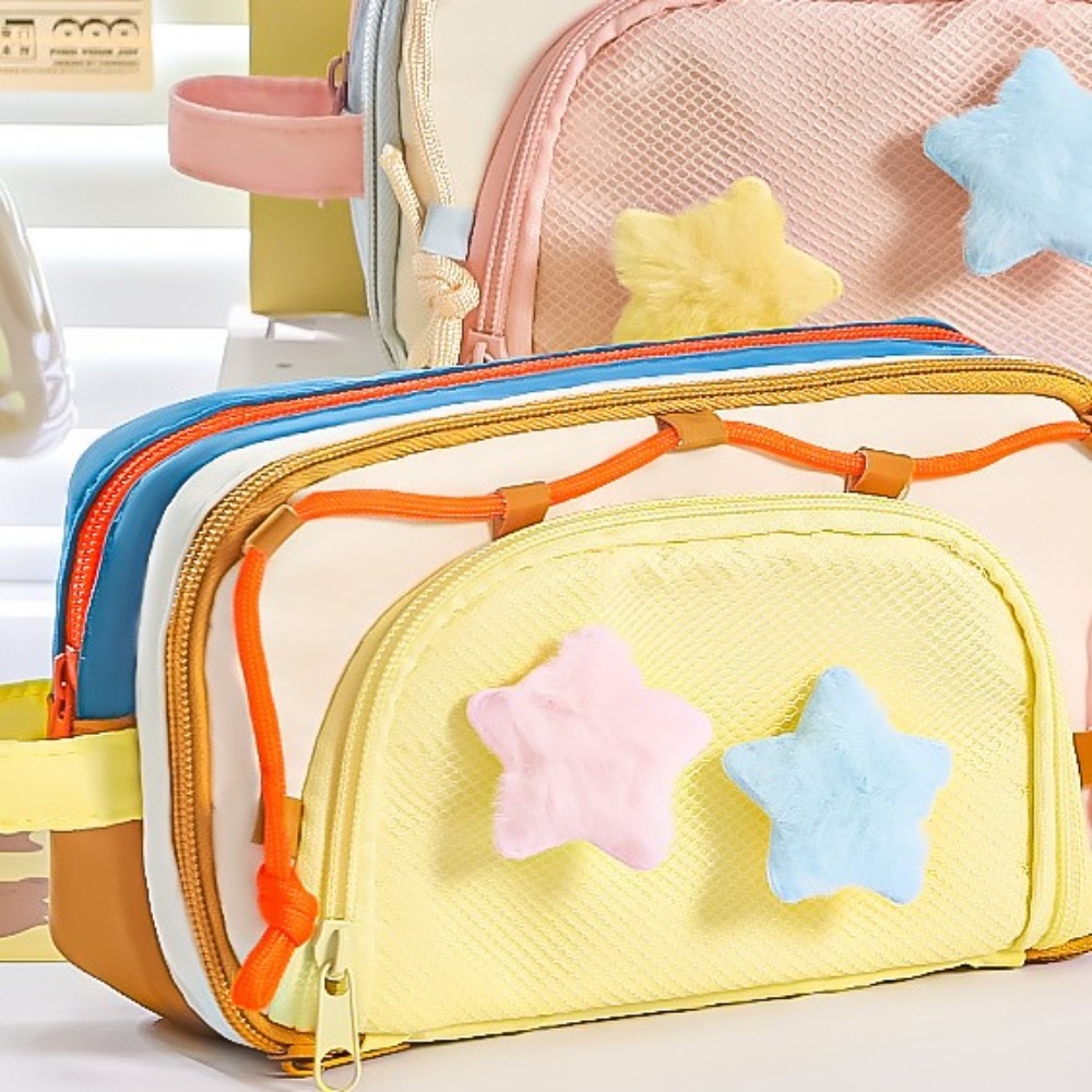 7 Katmanlı Y2K Yıldız Desenli  - Aesthetic Large Pencil Case Pouch incelemesi ve fiyatı